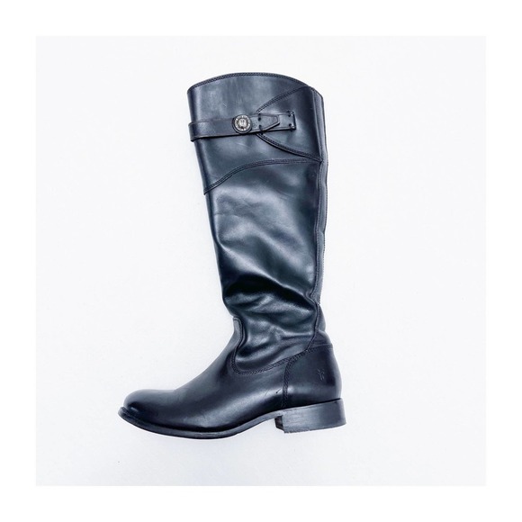 Frye Molly Knee High Boot 3476111 Black Leather Tall Riding Boot Sz6 - Picture 5 of 12